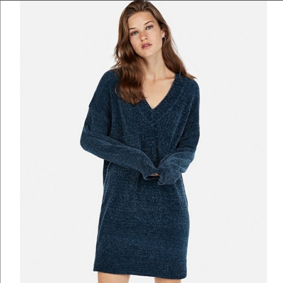 Express Chenille Sweater Dress 